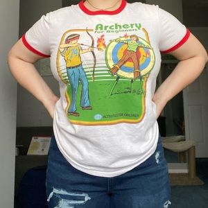 Archery for Beginners Ringer Tee